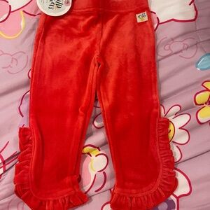 Red Ruffled Kids Bottoms
